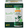 Reed's Zero Sugar Real Original Ginger Ale Soda - 4 pk