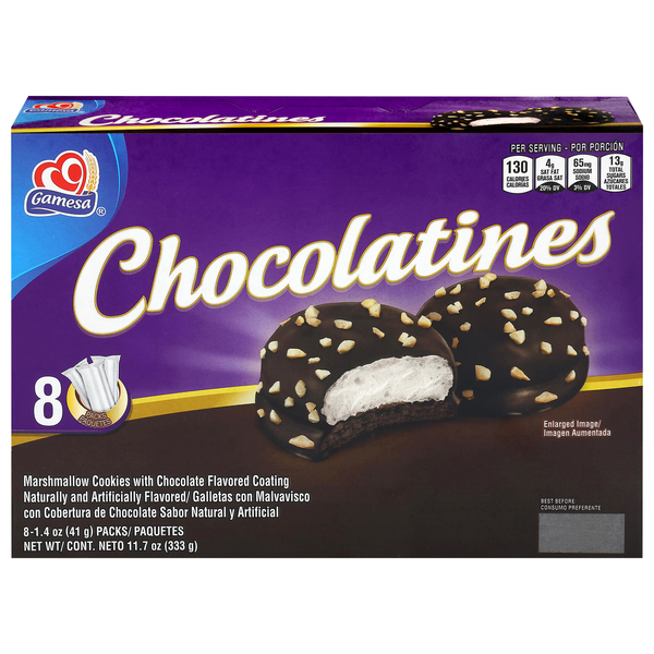 Gamesa Chocolatines Marshmallow Cookies - 8 ct