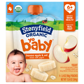 Stonyfield Organic YoBaby Whole Milk Banana & Oat Yogurt Pouch - 4 ct