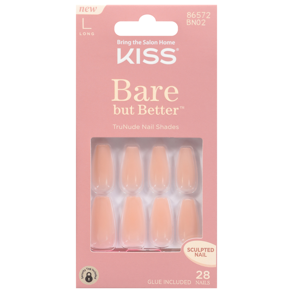 Kiss Bare but Better TruNude Nails Long Length