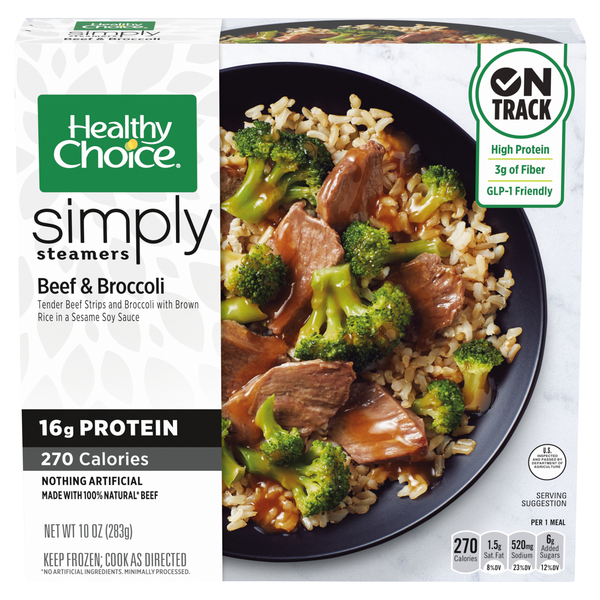 Healthy Choice Simply Steamers Beef & Broccoli Frozen Meal