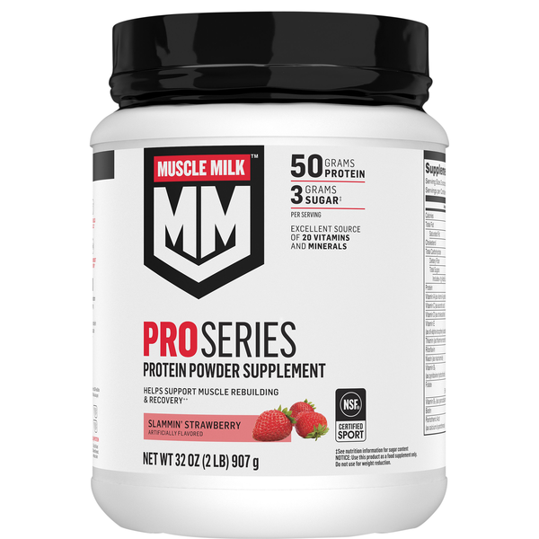 Muscle Milk PRO Series Slammin' Strawberry 50g Protein Powder Supplement