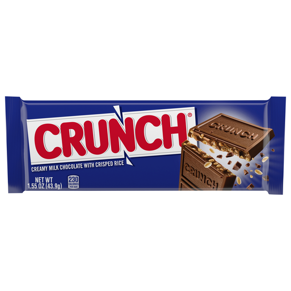 CRUNCH Milk Chocolate with Crisped Rice Candy Bar