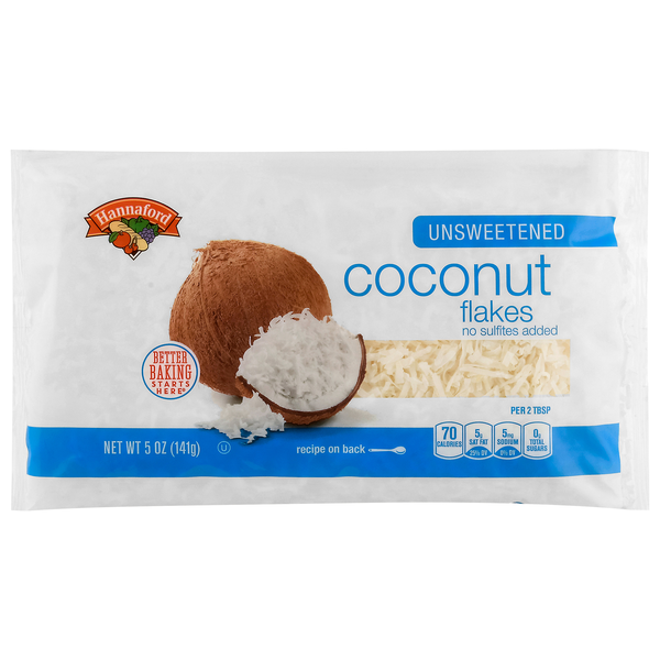 Hannaford Unsweetened Coconut Flakes