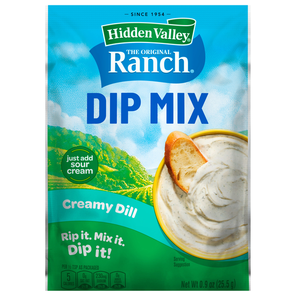 Hidden Valley Ranch Creamy Dill Dip Mix Packet