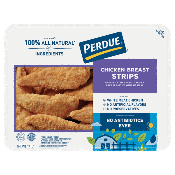 Perdue Natural Breaded Chicken Breast Strips Fresh