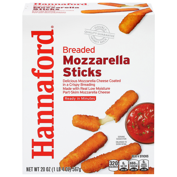 Hannaford Breaded Mozzarella Sticks Frozen