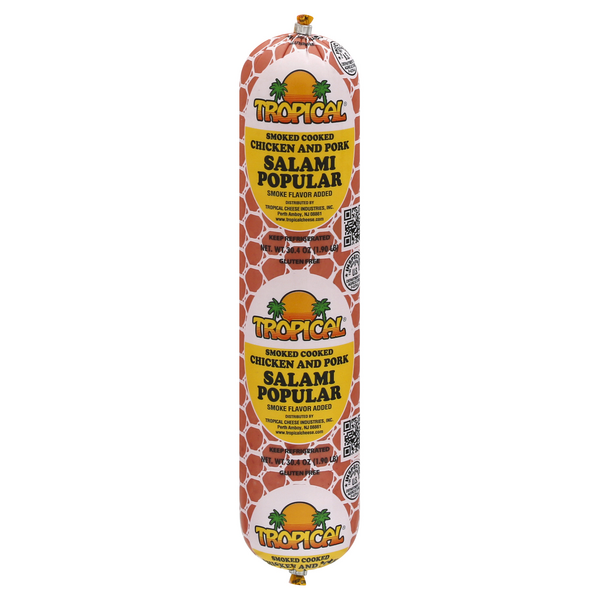 Tropical Smoked Cooked Chicken & Pork Salami Popular