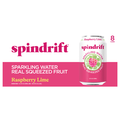 Spindrift Unsweetened Raspberry Lime Sparkling Water - 8 pk