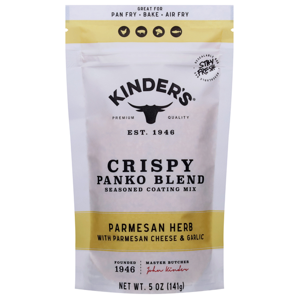 Kinder's Seasoned Parmesan Herb Crispy Panko Blend Coating Mix