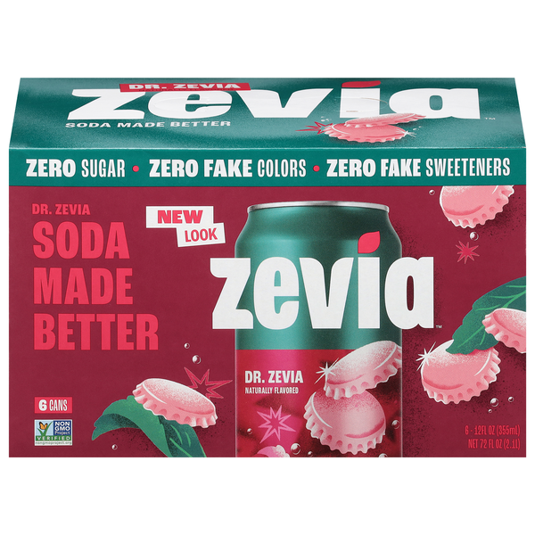Zevia Zero Sugar Dr. Zevia Soda - 6 pk