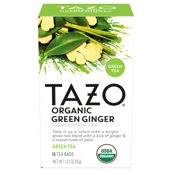 Tazo Regenerative Organic Green Ginger Green Tea Bags
