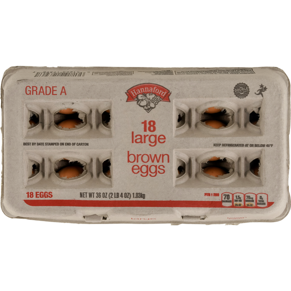 Hannaford Large Brown Eggs