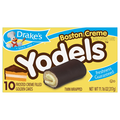 Drake's Boston Creme Yodels Snack Cakes Rolls - 10 ct