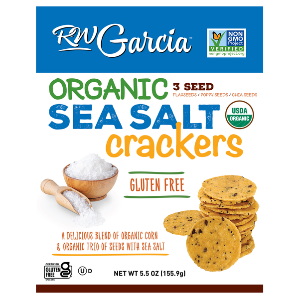 RW Garcia Organic Gluten Free Sea Salt Crackers