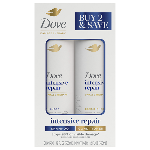 Dove Intensive Repair Shampoo & Conditioner - 2 ct