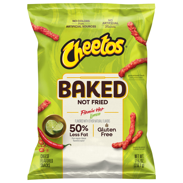 Cheetos Baked Flamin' Hot Limon Cheese Flavored Snacks