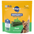 PEDIGREE DENTASTIX Fresh Mint Treats for Toy/Small Dogs - 21 ct