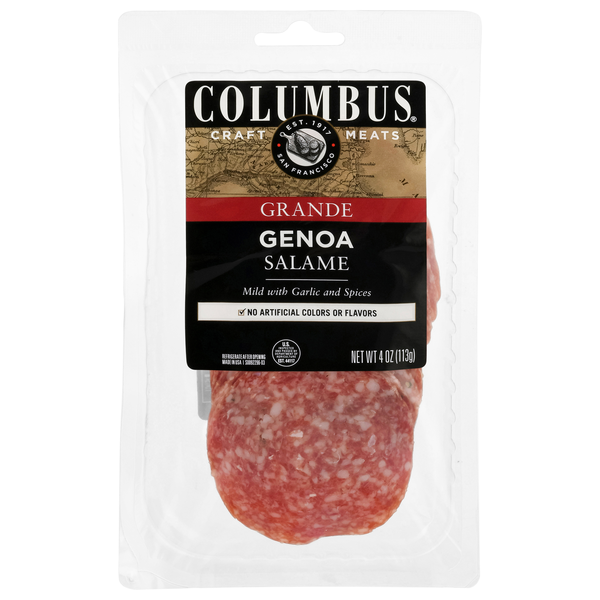 Columbus Grande Genoa Salame Sliced