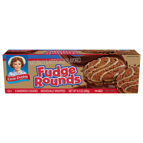 Little Debbie Fudge Rounds Snack Cakes - 8 ct