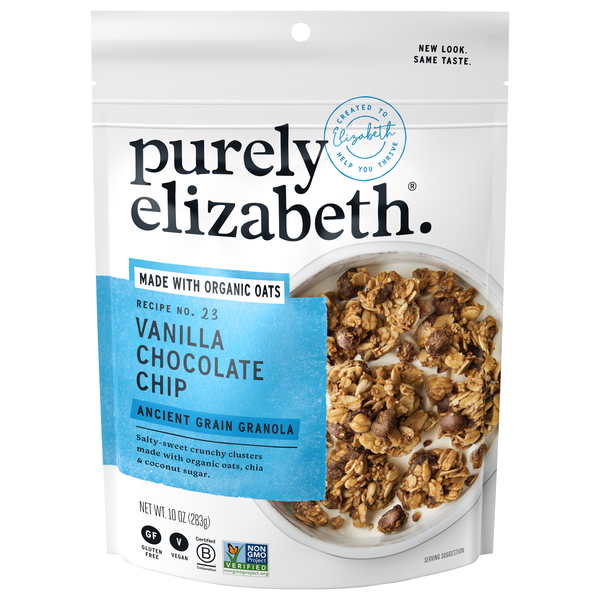 Purely Elizabeth Organic Gluten Free Vanilla Chocolate Chip Granola
