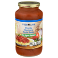 Food Lion Chunky Marinara Pasta Sauce No Sugar Added