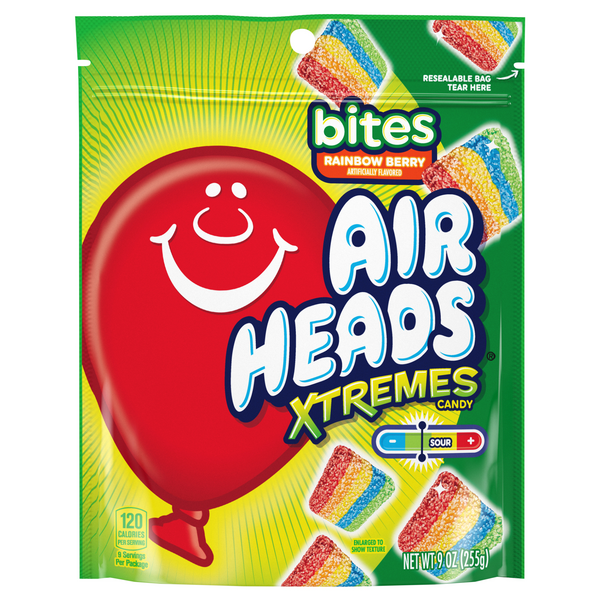 Airheads Xtremes Rainbow Berry Sour Chewy Candy
