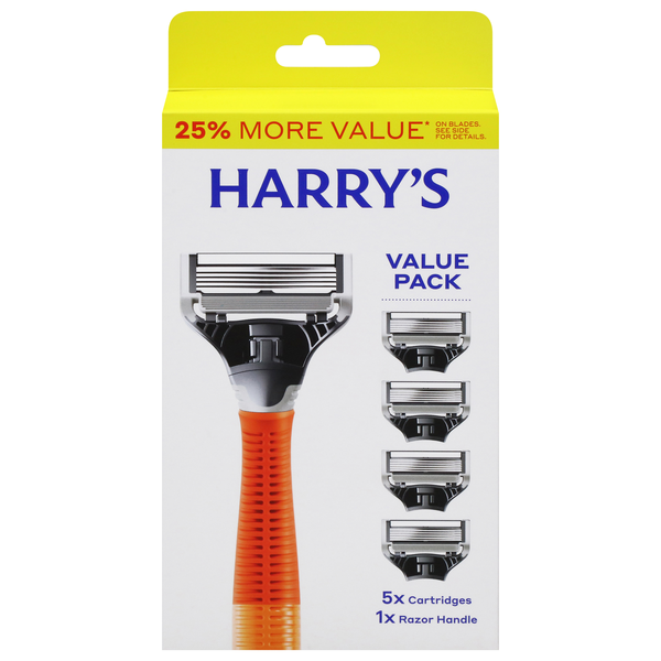 Harry's Men 5-Blade Razor & 5 Cartridges Ember Handle
