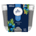 Glade Fresh Collection Juniper & Teak 3-Wick Scented Candles - 2 ct