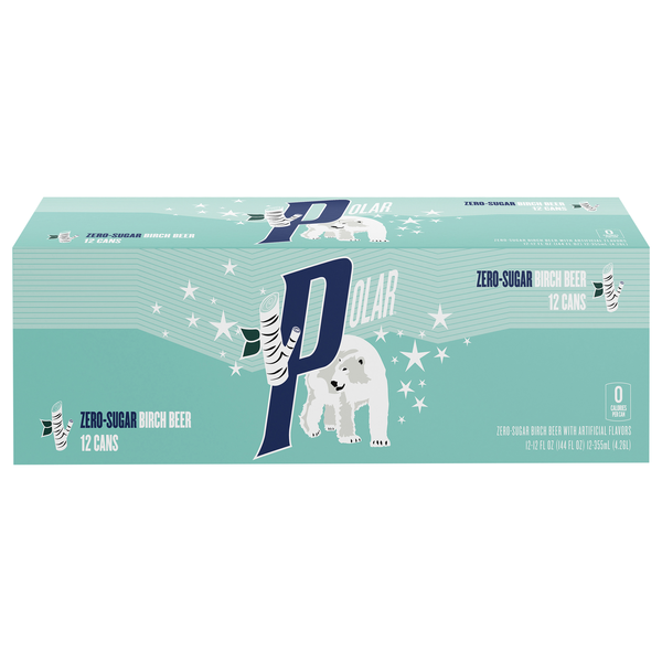Polar Zero Sugar Birch Beer - 12 pk