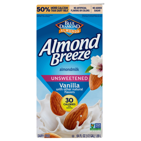 Almond Breeze Unsweetened Vanilla Almondmilk Shelf Stable