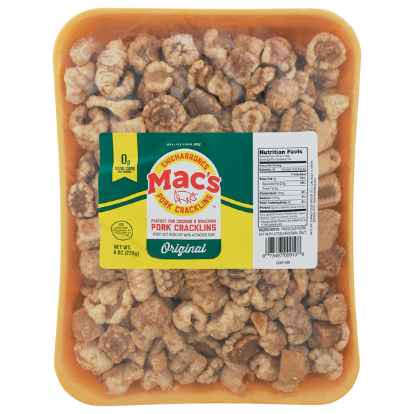 Save on Mac's Chicarrones Pork Cracklins Original Order Online Delivery