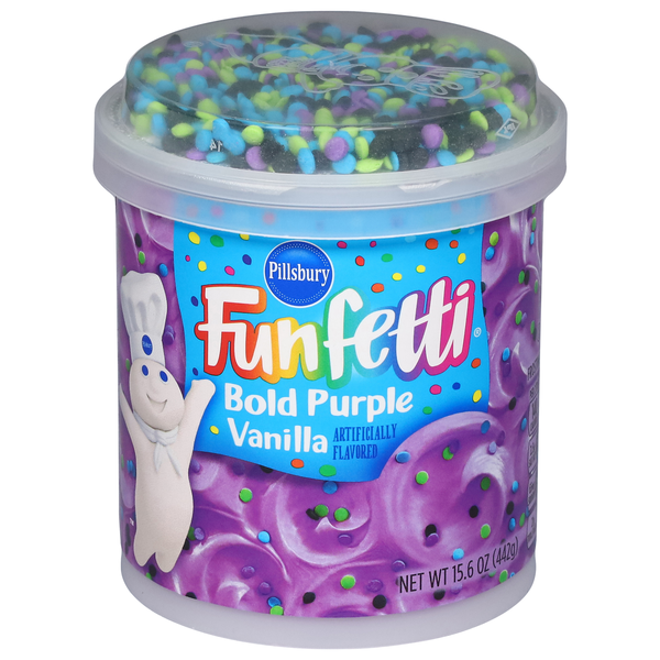 Pillsbury Funfetti Bold Purple Vanilla Frosting