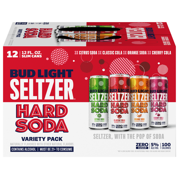 Bud Light Seltzer Hard Soda Variety Pack - 12 pk