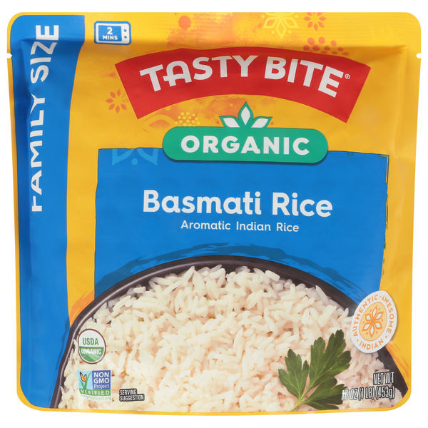 Tasty Bite Organic Basmati Rice Family Size Microwaveable