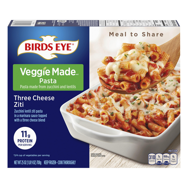 Save On Birds Eye Veggie Made Three Cheese Ziti With Pasta Bake Frozen Order Online Delivery Giant