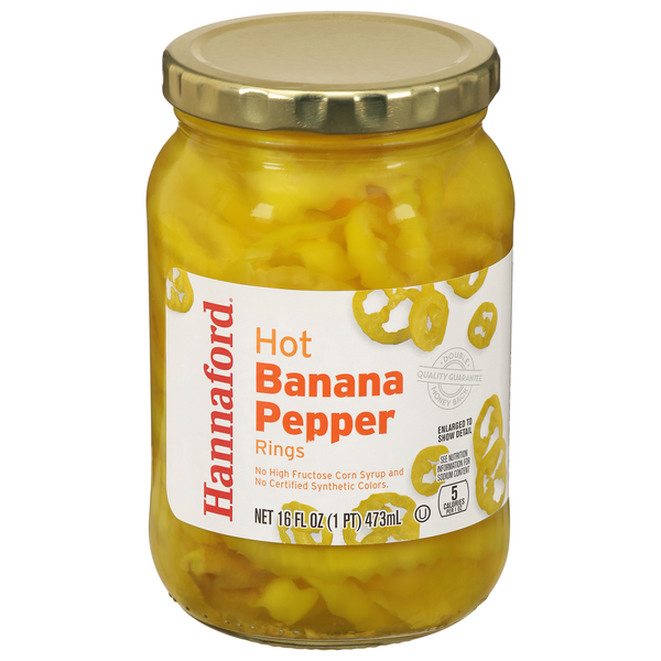 Hannaford Fresh Pack Hot Banana Pepper Rings