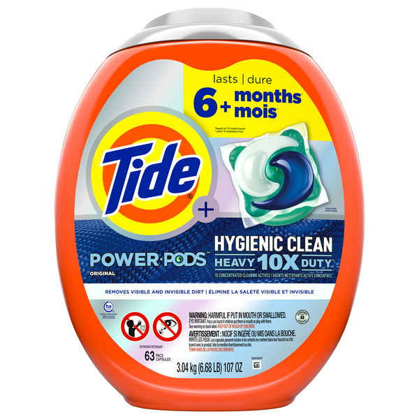 Save on Tide + Power PODS Hygienic Clean Laundry Detergent Pacs Spring