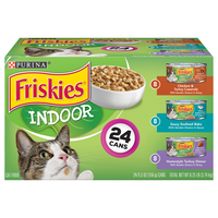 Friskies Indoor Variety Pack Adult Wet Cat Food - 24 ct