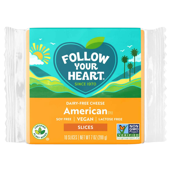 Follow Your Heart Dairy Free Plant-Based Vegan American Slices - 10 ct