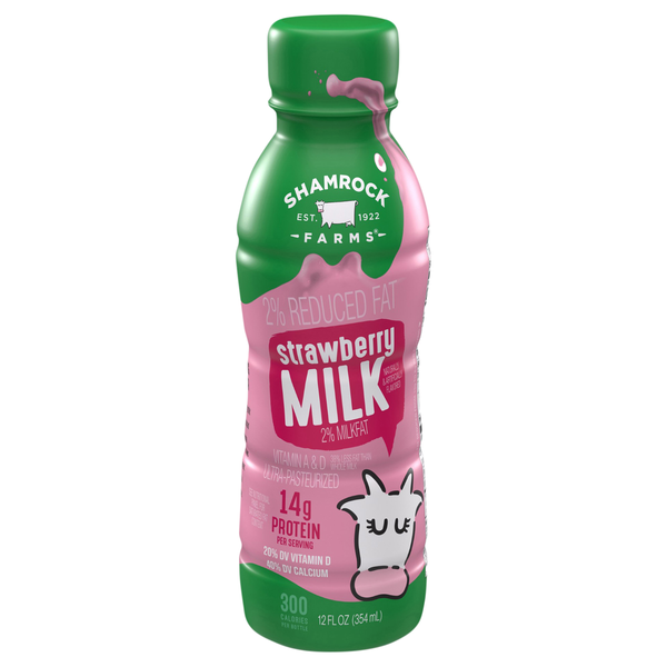 Shamrock Farms 2% Reduced Fat Strawberry Milk