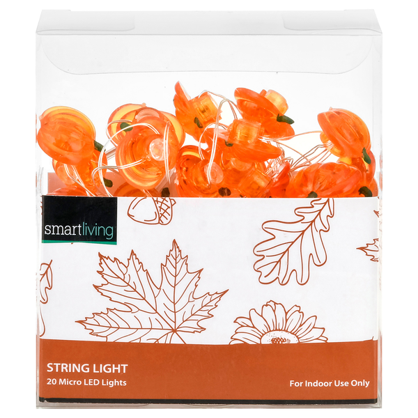 Smart Living Harvest LED String Lights Pumpkins