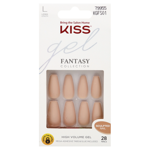 Save on Kiss Gel Fantasy 4 the Cause Sculpted Nails Long Length Order
