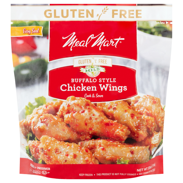 Meal Mart Glatt Kosher Gluten Free Buffalo Style Chicken Wings Frozen