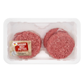 Giant Natural 80% Lean 20% Fat Ground Beef Patties - 4 ct Fresh