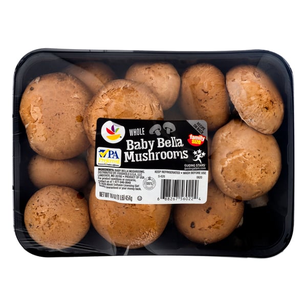 Save on Our Brand Whole Baby Bella Mushrooms Family Size Order Online