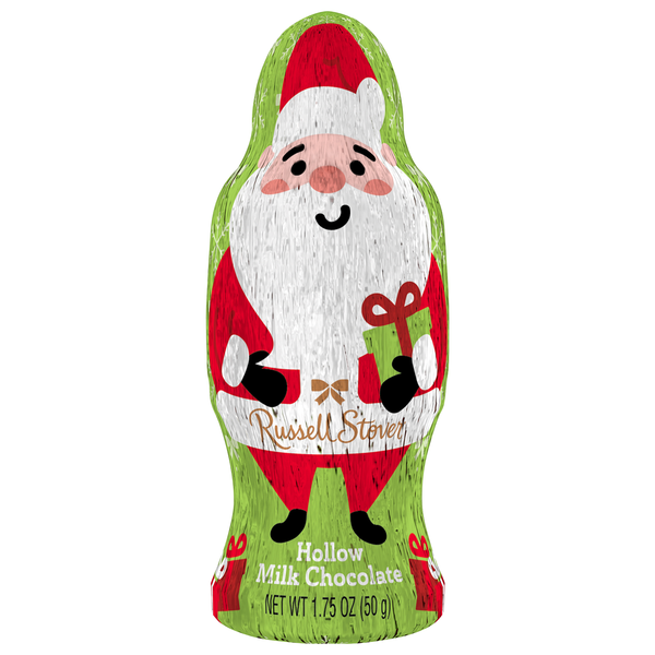 Russell Stover Milk Chocolate Santa Hollow Christmas Candy