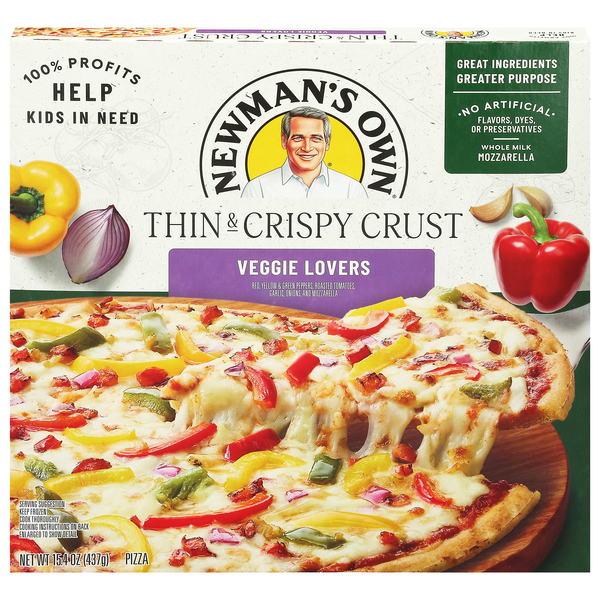 Newman's Own Thin & Crispy Harvest Vegetable Pizza Frozen
