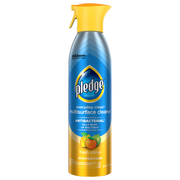 Pledge Clean It Antibacterial Fresh Citrus Multi-Surface Cleaner Spray
