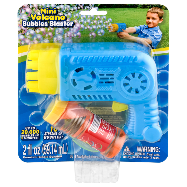 Amazing Bubbles Mini Volcano Bubbles Blaster Ages 3+